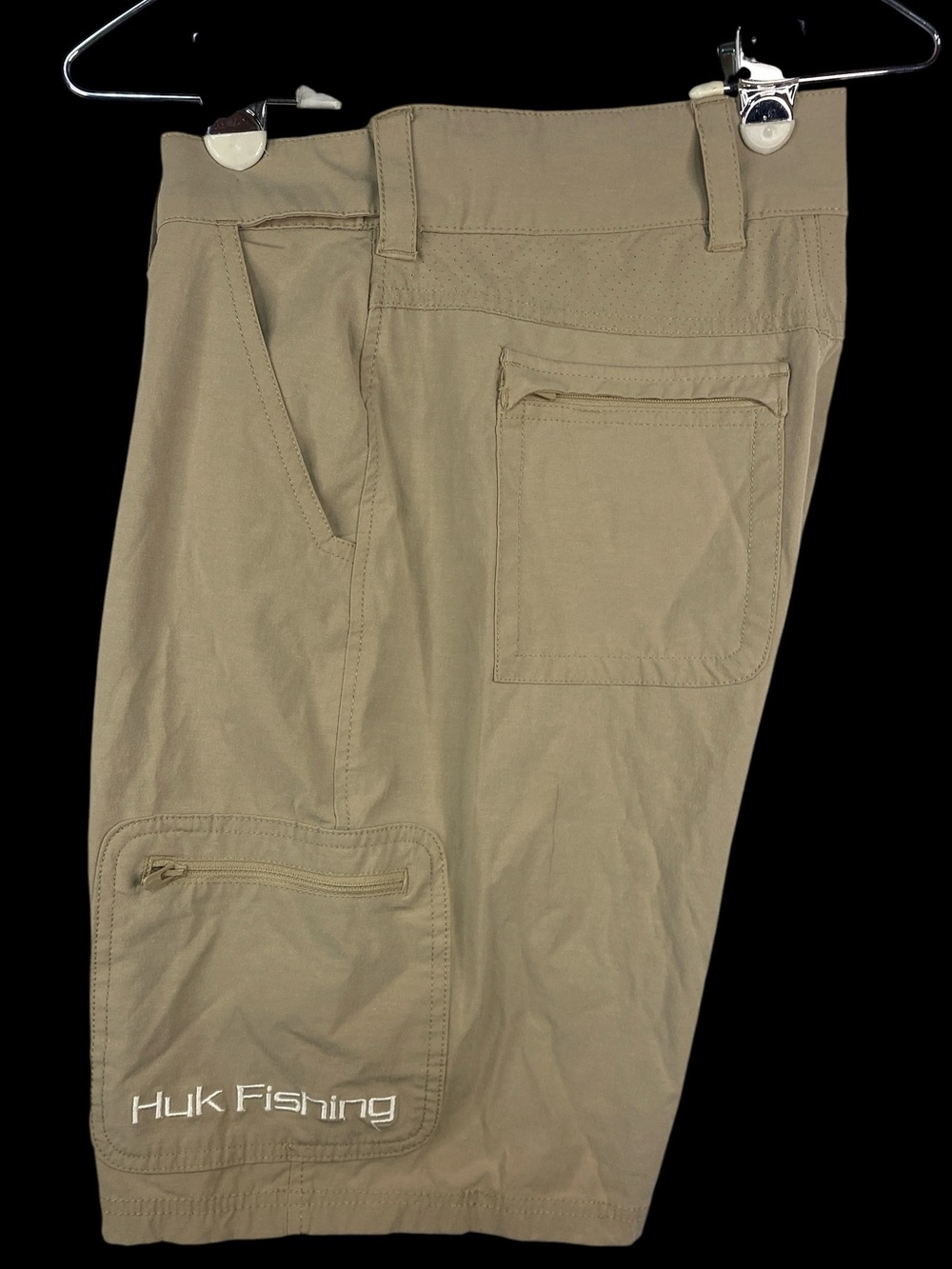 Hulk Fishing (Lot of 2) Tan/Beige Performance Fishing Shorts Men’s Small